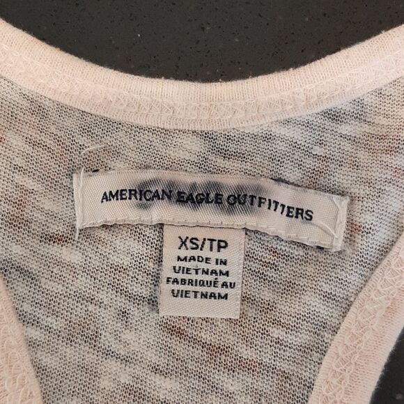 American Eagle Sheer Peach Racerback Tank Top - Picture 5 of 6